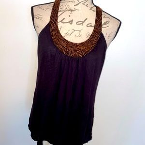 🖤Apostrophe Beaded Halter Top🖤